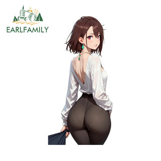 EARLFAMILY Dandadan Ayase Momo Anime Xe Dán Thời Trang Hài Hước Chống Thấm Nước JDM Đề Can Thích Hợp Cho Xe Máy Kính Chắn Gió Phía Sau Laptop
