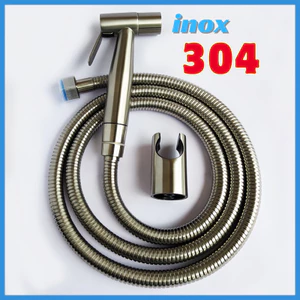 Vòi xịt bồn cầu vòi xịt nhà vệ sinh chất liệu INOX 304 ren tiêu chuẩn 21mm