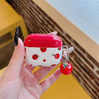 Cà chua đỏ cho AirPods 1 / 2 3 Pro Pro2 Pro3 Airpod4 Bộ tai nghe Vỏ bảo vệ Bluetooth không dây AirPods pro2 Pro3 3 4 Vỏ bảo vệ tai nghe