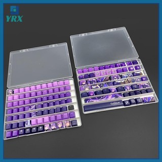 Hộp lưu trữ YRX Keycap Khay bàn phím cơ Keycap Hộp hiển thị chống bụi trong suốt.