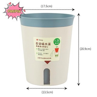 [PNPIA] Chậu hoa thủy canh tự tưới nước hai lớp bằng nhựa Cây hút nước tự động lười biếng Chậu trồng cây trong chậu Văn phòng tại nhà VN