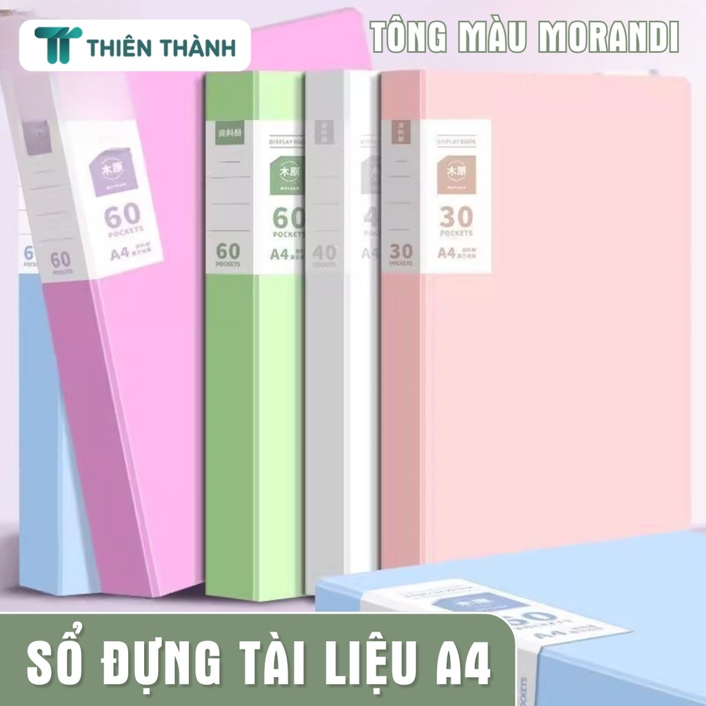 File Đựng Giấy Tờ A4 Trong Suốt - File Lá Đa Năng, Chống Thấm Nước, Dễ Dàng Phân Loại Tài Liệu