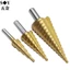 Chất Liệu Thép Tốc Độ Cao 4241 Bộ Mũi Khoan Bước Mạ Titan Tam Giác Mũi Khoan 6 Chiếc Chùa Khoan Chế Biến Gỗ Rãnh Sa