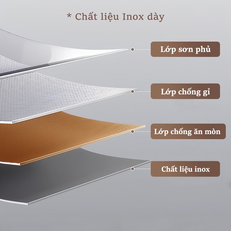 Lifinity Kệ Bếp Inox 304 2/3 Tầng - Khay Hứng Nước Tháo Rời Tiện Lợi, Thiết Kế Đa Năng