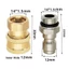 PWSEND 1 Bộ Khớp nối ống, Khớp nối ống đồng M14x1.5mm, Vòi phun bọt bền Chèn 1 / 4 M14 Đầu nối nhanh cho máy giặt áp suất cao
