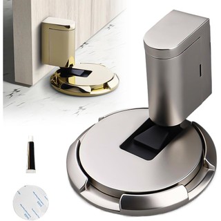 Nút chặn cửa Nút chặn cửa từ tính Nút chặn cửa nêm trong nhà Có thể điều chỉnh Không khoan Sàn cơ khí Cửa chặn cửa từ tính Bắt có chất kết dính Phong cách 01 hợp kim an toàn chắc chắn