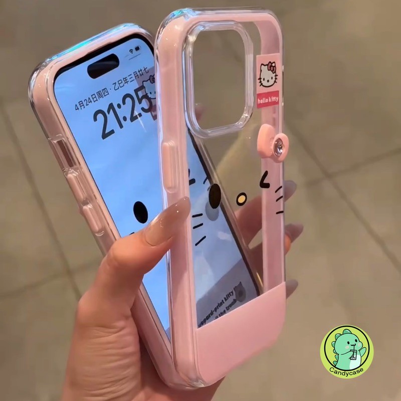 Ốp Điện Thoại Kitty Fase 2 Trong 1 Cho Honor X9C Smart X9B X9A X9 Magic 7 6 5 Pro 4 Lite 5G 4G Vỏ Sang Trọng Hoạt Hình Dễ Thương Mèo 3D Nơ Trong Suốt Chống Rơi Vỏ Mềm