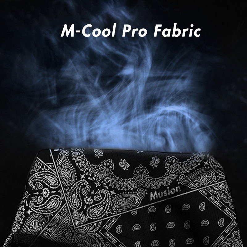 Mũ bảo hiểm xe máy chạy bộ Musion thể thao Lớp lót bên trong bằng vải Bandana thoáng khí Pure Ice Silk nguyên chất Thể thao ngoài trời