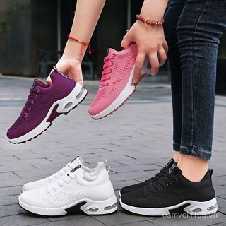 Giày có sẵn Giày đệm khí Giày nữ Giày chạy bộ nhẹ Giày thể thao Giày đơn