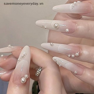 [savemoneyeveryday] 12 Lưới / Hộp Tròn Ngọc Trai Nhiều Màu Sắc Hạt Móng Tay Quyến Rũ Móng Tay Hạt Trứng Cá muối Trang Sức Móng Tay Nửa Tròn Ngọc Trai Đá Quý DIY Trang Trí Móng Tay Nghệ Thuật [vn]