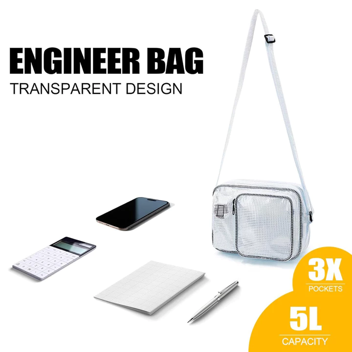 Hành Lý Thời Trang Phiên Bản Hàn Quốc Túi Chống Bụi Chống Tĩnh Điện PVC Đôi Túi Chính Dụng Cụ Chống Tĩnh Điện Túi Đeo Vai Túi Phòng Sạch Túi Đơn Túi B – 7