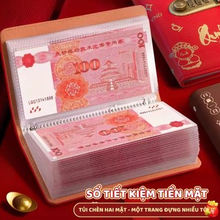 Sổ Tay Tiết Kiệm Tiền Có Túi Zip - Sổ Quản Lý Tài Chính Hiệu Quả Có Mật Khẩu Cho Học Sinh/Sinh Viên