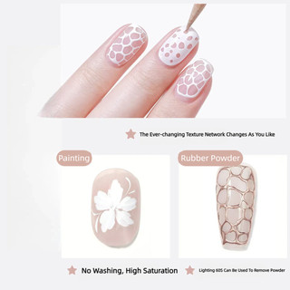 ANNIES Gel Poke Tranh Lỗ Đen Trắng, Keo Kết Cấu Không Rửa, Keo Dán Quang Trị Liệu, Nghệ Thuật Móng Tay Cho Tiệm