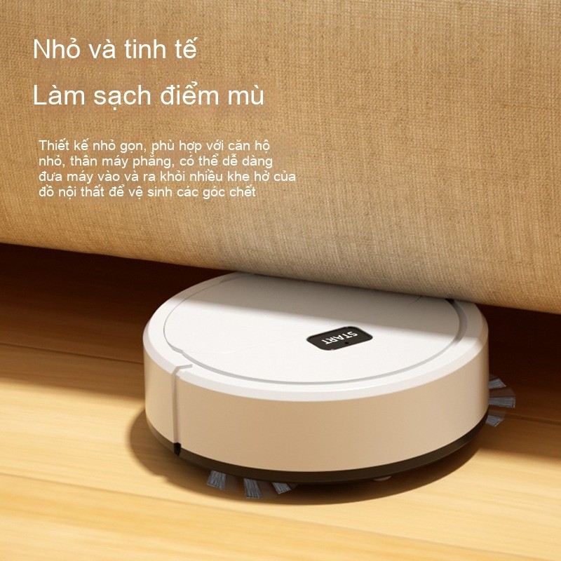 Robot quét Mini tự động-Máy hút bụi lười quét ba trong một, Máy làm sạch thông minh, Thiết yếu gia dụng