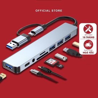 SDTF35mm SIDOTECH tích cao Bộ chia độ HUB cổng giá tốt có tốc USB 308in2 hợp mở rộng 8p TypeC hàng có sẵn