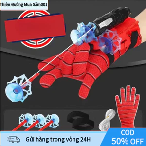 Đồ chơi Spider Man hóa trang – găng tay bắn tơ độc đáo có giác hút, dây kéo dài, kèm 3 tên nhện tặng kèm
