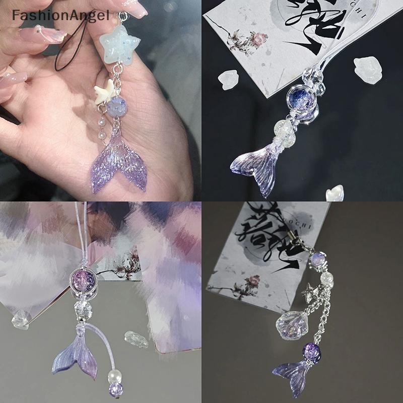 FashionAngel Trò Chơi Tình Yêu Và Không Gian Sâu Rafayel Cosplay Cặp Đôi Dây Xích Điện Thoại Đuôi Cá Mặt Dây Chuyền Móc Khóa Túi Trang Sức Chống Đỡ Phụ Kiện Quà Tặng VN