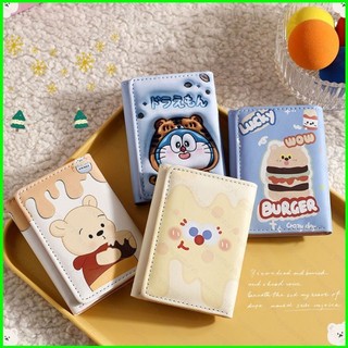 Winnie the Pooh Doremon Hoạt Hình Dễ Thương Ví Đựng Tiền Xu Nữ Đơn Giản Ví Đa Năng Khe Cắm Thẻ Túi Đựng Thẻ
