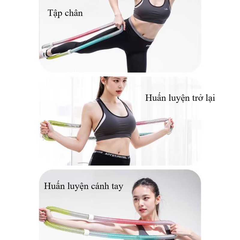 Vòng Lắc Eo Lò Xo Bọc Nhựa Mềm Bên Ngoài,Vòng lò xo,Giảm Mỡ Bụng,Eo Thon Tại Nhà