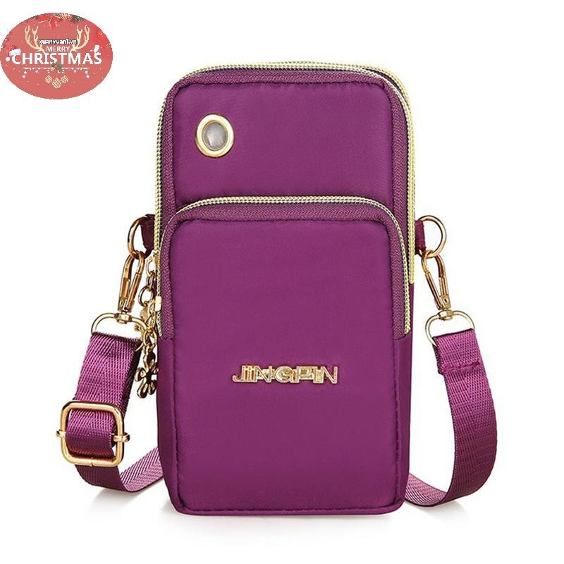 XUAN Nylon Chống Thấm Nước Nữ Đeo Ngang Điện Thoại Túi Đeo Vai Túi Nhỏ Ví Thắt Lưng VN