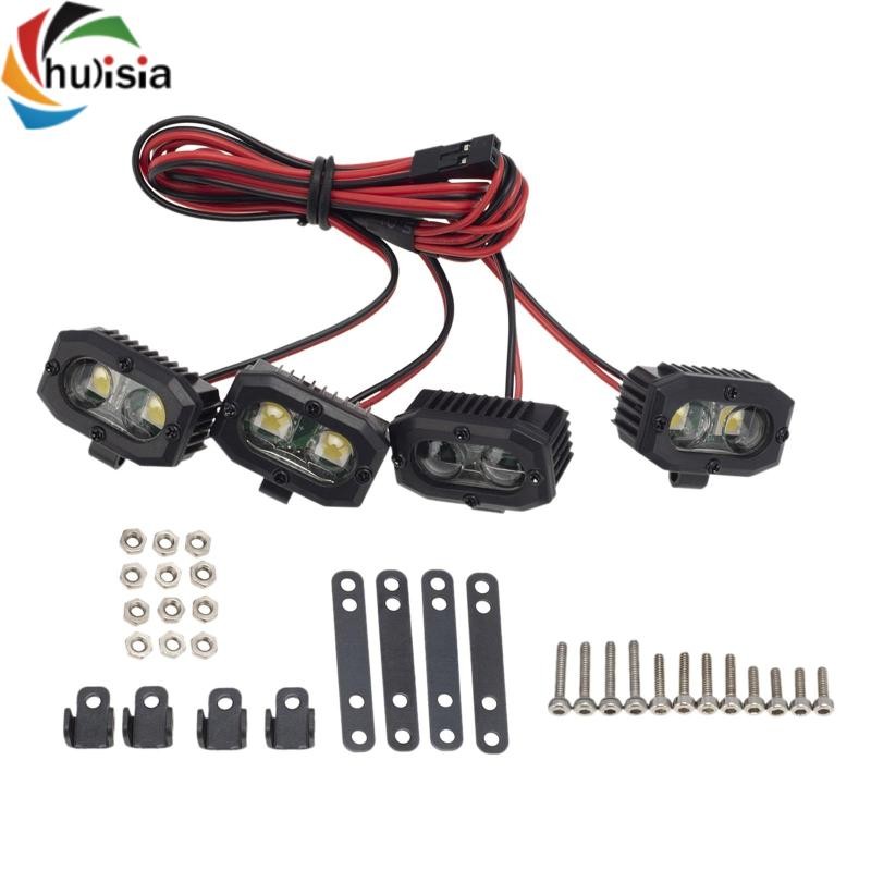 chulisia RC Thay Thế Cản Đèn LED Đèn Pha RC Cho: 8 DIY Accs DIY Sửa Đổi Xe Ô Tô Xe Bánh Xích