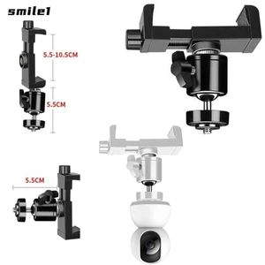 Giá đỡ Camera Mini SMILE, có thể điều chỉnh 360° Giá đỡ giường màn hình xoay cho bé, cố định kẹp không đục lỗ Giá đỡ máy ảnh thông minh