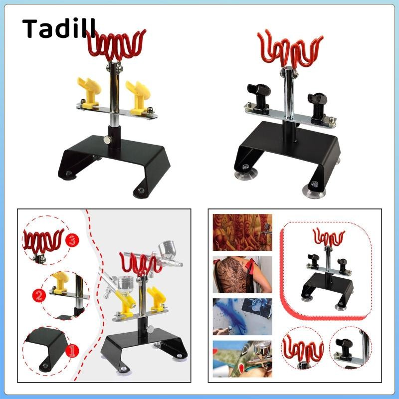Giá đỡ Airbrush Giá đỡ Airbrush cho không gian làm việc trong nhà để xe Xoay & Nghiêng đa năng để gắn trên bàn Giữ tối đa 4 Airbrushes