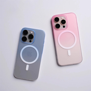 Vỏ bảo vệ từ tính trong suốt Gradient mờ siêu mỏng Thích hợp cho IPhone 16 15 14 Plus 13 12 Pro Max Thích hợp cho vỏ bảo vệ từ tính PC cứng.