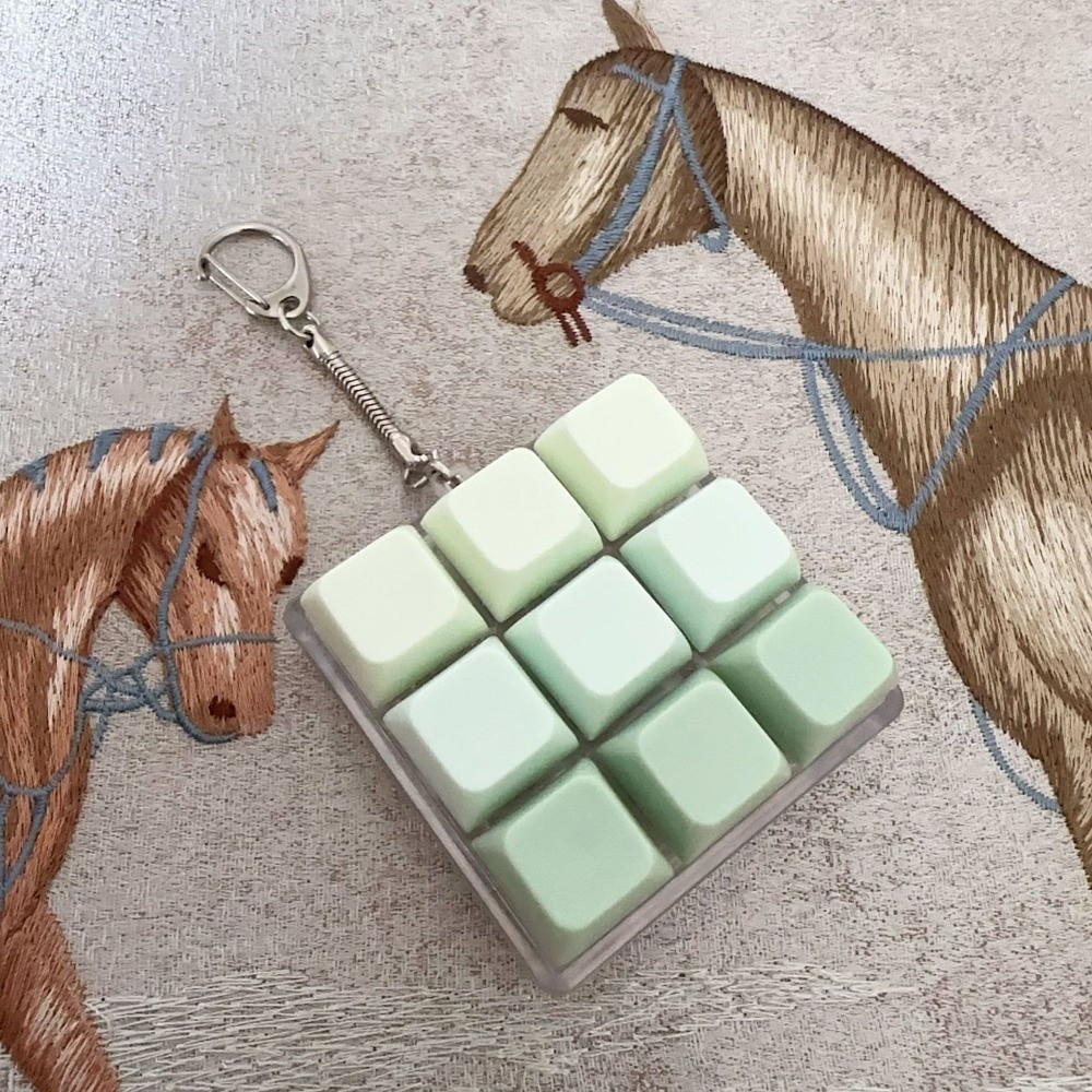 Bàn phím ngón tay WOODNEST, Keycap 2 / 3 / 6 / 9 Phím Fidget Móc khóa, Nút chìa khóa Tiện ích giảm căng thẳng Đồ chơi Pinch dành cho người lớn