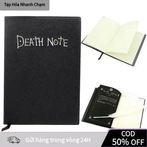 【48h】【COD】Sổ tay bìa da in họa tiết anime death note[Có hộp và tặng kèm bút lông, kẹp sách]-sổ death note/sổ da/sổ
