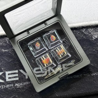 Valente Fearless Hợp Đồng Kỹ Năng Cá Tính Keycap Trong Suốt Bổ Sung Đơn Ánh Sáng Trong Suốt Phản Lực Gió Chạng vạng Bướm Sage Rena