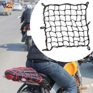 Lưới Hành Lý Xe Máy 6 Móc, Bảo Quản Mũ Bảo Hiểm, 16 X 16 Inch, Dành Cho Xe Đạp, ATV, Đi Xe Đạp
