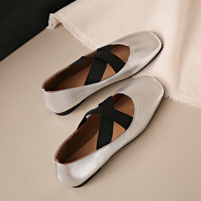 Giày Đế Bằng Nữ Atikota Slip-on Thời Trang Chống Trơn Trượt Thoải Mái Nhẹ Tối Giản Đế Bằng Thường Ngày
