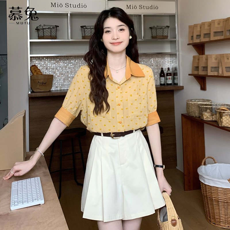 Mutu Phong Cách Hàn Quốc Nhỏ Chữ a Xếp Ly Culottes Nữ Mùa Hè 2026 Phong Cách Mới Cao Cấp Ôm Hơn Nhìn Rộng Quần Short Thường Ngày