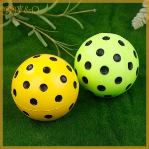 Littleloves1 1 / 3 Bóng Pickleball Trong Nhà 74mm Huấn Luyện Mái Chèo Xốp Pickleball Mềm Im Lặng Cho Cạnh Tranh Và Thực Hành EN