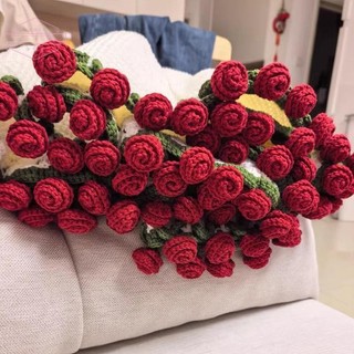 HORK Handmade Len DIY Bó Hoa Chăn Móc Chăn Quà Tặng Cho Mẹ, Bạn Gái, Sofa Chăn Hoa Bất Ngờ Hoa VN