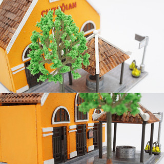 Mô hình gỗ tự lắp ráp DIY- Thế Giới Tí Hon- CHỢ HỘI AN-MÃ SP HA164-01 ( Sản phẩm chưa kèm keo)