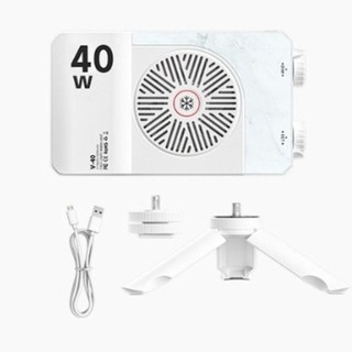 Đèn LED máy ảnh MARBLEM 40W, Nhiệt độ màu kép 0-100% Đèn Video COB 40W có thể điều chỉnh, 2800K-9000K Đa năng 1 / 4 có ren di động chụp ảnh chiếu sáng đèn DSLR SLR