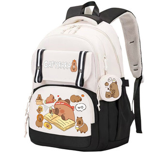 2025 Phong Cách Mới Capybara Schoolbag In Hình Ngộ nghĩnh Hoạt Hình Capybara Ba Lô Dung Tích Lớn Nhẹ Học Sinh Tiểu Học
