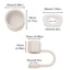TOPTOOLCX Ống Hút, Nắp Ống Hút Lục Giác Bằng Silicon Chống Bắn, Bộ 3 Đồ Uống Chống Bụi Ống Hút Topper