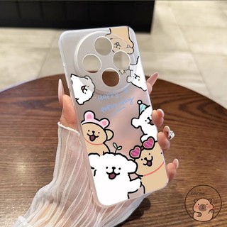 Tương Thích Cho Meizu 21 Note 16 20 18 Pro 17 16 Lucky 08 Meizu Note16 Ốp Điện Thoại Dây Dễ Thương Chó Con Hoạt Hình Màu Trắng Mờ Ngôi Sao Tình Yêu Vỏ Mềm