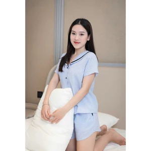 PIJAMA KẺ CARO XANH ( HÀNG THIẾT KẾ )