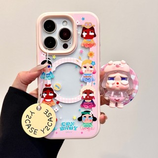 Tai nghe heo đất âm thanh nổi màu hồng dễ thương Khóc cho bé Giá đỡ từ tính Vỏ điện thoại di động Thích hợp cho iPhone17 16 15 14 13 Pro Max Bảo vệ Camera chống sốc Vỏ cứng chống rơi