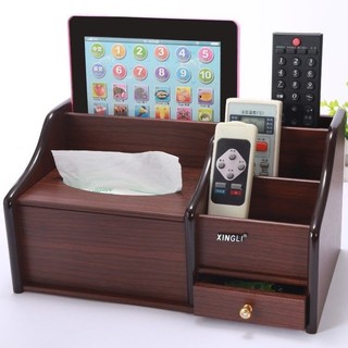 Hộp Bảo Quản Đa Năng Để Bàn Bằng Gỗ, Điều Khiển Từ Xa, Điện Thoại, Văn Phòng, Bàn Cà Phê