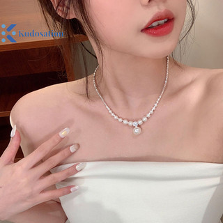 Kudosation Thời Trang Cao Cấp Cảm Giác Ngọc Trai Vòng Cổ Cho Nữ Cô Gái Đơn Giản Ngọc Trai Mặt Dây Chuyền Xương Đòn Dây Chuyền Trang Sức Dự Tiệc Phụ Kiện Quà Tặng