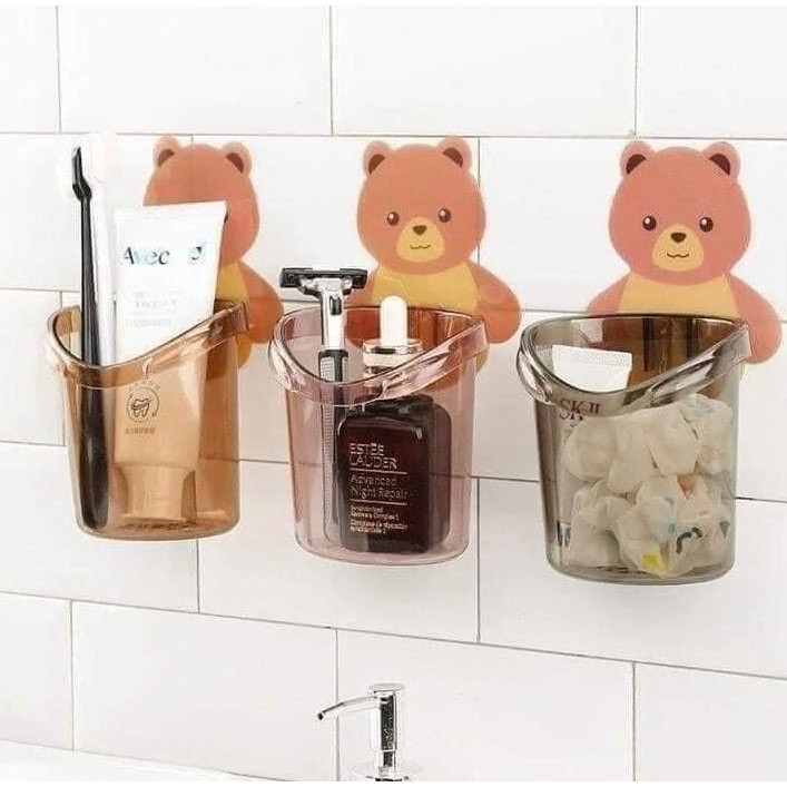 [XẢ] Cốc Dán Tường Đựng Bàn Chải Kem Đánh Răng, Vật Dụng Linh Tinh🕰 TRÙM HOA VÀ CÂY CẢNH