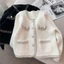 Áo khoác cardigan dạ lông thỏ phối viền ngọc đính cúc sang chảnh (FREESHIP) BA SP24