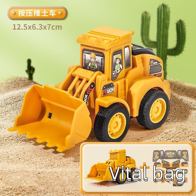 Kỹ Thuật Xe Đồ Chơi Máy Xúc Báo Chí Xe Trượt Quà Tặng Sinh Nhật Cho Trẻ Em Bé Trai Bé Gái