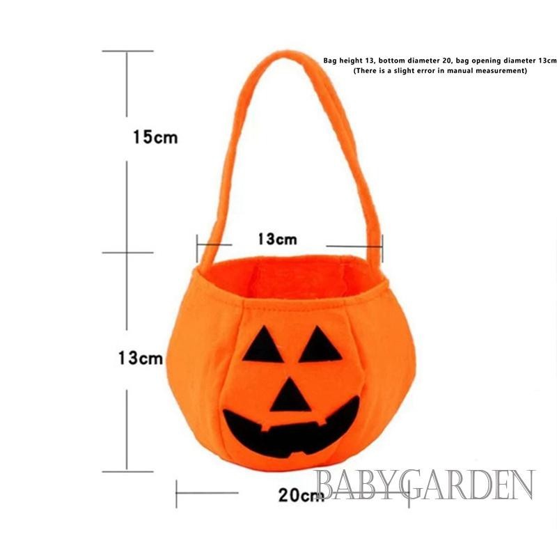 Baga-halloween Bí Ngô Kẹo Túi Xách Bát Dễ Thương Đảng Trang Trí Lễ Hội Túi Tote Dành Cho Người Lớn / Trẻ Em