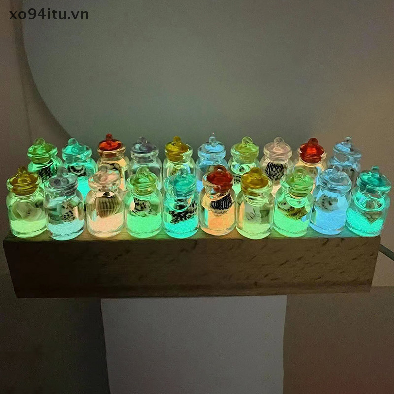 XOITU Dạ Quang Trong Suốt Trôi Chai Bánh Hộp Mặt Dây Chuyền Trang Sức Làm DIY Ch Trang Trí Nhà Cửa Trang Trí VN